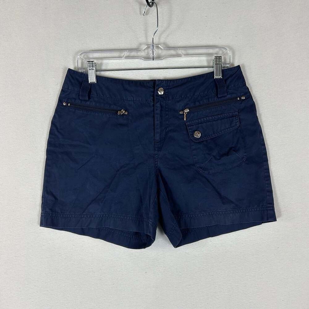 Ralph Lauren Active Bermuda Shorts Womens 4 Blue Casual Mid Rise Casual Walking